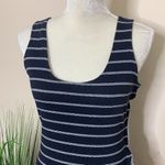 derek lam 10 crosby • layered tank nautical striped cotton sleeveless dress Blue Size 4 Photo 6