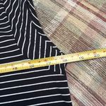 Frame  Denim Black and White Striped Tank Top Photo 2