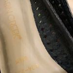 Cabin creek Vintage Black leather woven flats loafers preppy gothic dark academia-Women 6.5W Photo 3