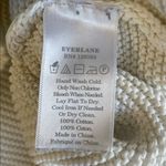 Everlane  White Crewneck Ribbed Knit Sweater Photo 4