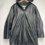 Preston & York  Lamskin Leather Black Jacket Size Large Photo 0