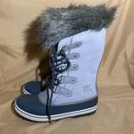 Sorel  Joan of Arctic Leather Waterproof Lace Up Faux Fur Boots Photo 4