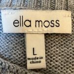 Ella Moss Women's Gray Cozy Knit Crew Neck Sweater Size Large Photo 6