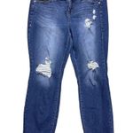 Torrid  Women's Plus Size 18 Skinny Crop Jeans Light Wash Blue Photo 2