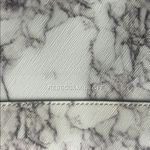 Rebecca Minkoff  Leo Leather Marble Grey Envelope Clutch Photo 15