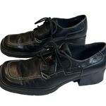 Naturalizer Vintage  Square Toe Chunky Heel Lace Up Leather Oxford, Sz 6 Photo 7