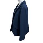 Madewell Dorset Crop Blazer Women’s Size XL Blue Indigo Easygoing Crepe New Photo 5