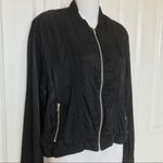 BLANK NYC Black Bomber Jacket Transitional Photo 4