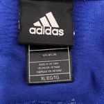 Adidas  Kansas Jayhawks Royal Blue Cropped Football Jersey Shirt Top Womens XL Photo 3