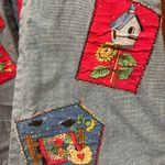 Vintage Handmade Denim Patchwork Vest Adorable! Blue Photo 3