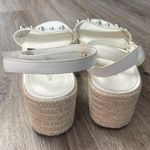 Nine West Marc Fisher “Joyce” White Studded Platform Sandals Photo 7