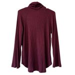 Anthropologie Maeve Burgundy Cowl Neck Oversize Sweater Size XS Women Modern Photo 1