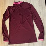 PINK - Victoria's Secret Victoria's Secret pink ultimate Maroon quarter zip sweatshirt sweater jacket Photo 1