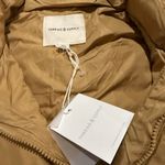 NWT Thread & Supply Quilted Puffer Vest Jacket In Color Camel Oversized Medium Tan Photo 5