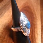 Indian Artistry Tanzanite Sterling Silver Carved Filigree Ring (Size 6) Photo 11