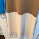 Diane Von Furstenberg  Colorblock Blue, Tan, White, Black Midi Sweater Dress | S Photo 3