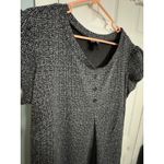 Enfocus Black/White Woven, Knee Length Dress, A Photo 2