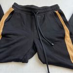 Koral Brink Valo mesh-stripe Ankle Sweatpants -Black Iced coffee small Photo 4