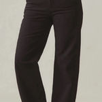 American Giant Black Wide Leg Crop Pants Size 14 Made in USA Photo 0