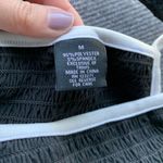 Black & White High Neck Ruched Tank Top Size M Photo 6