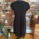 Elementz  Black Short Sleeve V Neck Black Dress Size M Photo 3