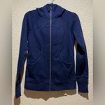 Lululemon Scuba Full Zippered Long Sleeve Hoodie Jacket in Blue Size 4 Photo 2