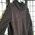 Boutique  Fleece Winter Warm Hoodie Coat Jacket Purple Large Photo 4