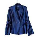 Walter Baker  New York M blazer coat jacket Removable Bell Sleeves Bow Black Photo 0