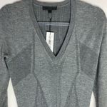 Cushnie et Ochs  gray cashmere blend v-neck pleated skirt sweater dress sz S NWT Photo 2