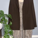 Antonio Melani Stanwick Sleeveless Khaki Geo Mesh Sheath Career Dress Size 14 Photo 8