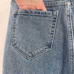 Cello  Hi Rise Distressed Raw Hem‎ Straight Leg Jeans Blue Denim Size 5 destroyed Photo 11