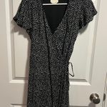 Harper Black And White Wrap Dress Photo 0