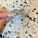 NWT multicolored CZ Pave style earrings, Crystals Nickel free,Titanium post Silver Photo 6