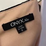 Onyx Nite Lace Overlay Dress Sz 4 Black Nude Lined Babydoll Bling Whimsigoth Y2K Photo 9