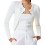 Alice + Olivia ✨ “Greta” Cropped Cableknit Cardigan NWT Size Small Photo 0