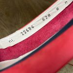 Salvatore Ferragamo  Red Suede Bow Ballet Pumps Block Kitten Heel Women’s Size 8 Photo 7