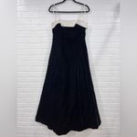 Y2K Night Way Collections Vintage White and Black Velvet Dress w/Tulle 90s 2000s Size 8 Photo 4