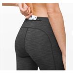 Lululemon  Speed Up‎ Tights 28" Brushed Full-On Luxtreme Heathered Black Size 6 Photo 2