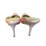 LPA Pink Pearl Rhinestone Strap Pump Heel SIZE 6.5 Satin Formal Cocktail Luxury Photo 7