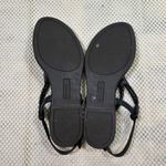 Sperry EUC  Top-Sider Braided Thong Sandals Ankle Strap Black Leather Womens 6.5‎ Photo 7