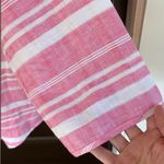 Habitat NWOT  Linen Asymmetric Hem Top
Red White Size XL Photo 4