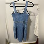 7 For All Mankind  Front Zip Denim Mini Dress Photo 3