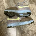 Nike  Air Force 1 Low Crater Sneakers ‘Pure Platinum/Barely Volt’, women’s 9 Photo 3