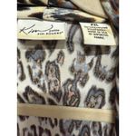 kim rogers Animal print open front cardigan built in tank old money size Petite XL Photo 4