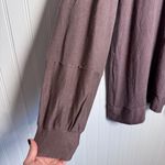 BKE  V-Neck Tunic Brown Slit Hem Long Sleeve Shirt Women’s Size XL Photo 2