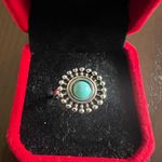 Women’s Stainless Steel Silver Simulated Faux Turquoise Ring Size 7 New Blue Photo 1