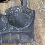 Victoria's Secret Victoria’s Secret Very Sexy Gray Silver Sparkle Lined Balconet Bra Top 34C Photo 2