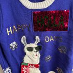 Joe Boxer  Happy Holla Days llama ugly Christmas sweater size medium Photo 1