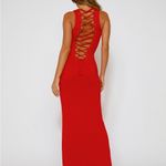 Tiger Mist Elegant Red Sleeveless Dress Photo 1