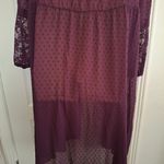 Torrid  Sz 0 Elegant Plum Lace-Trimmed Kimono NWOT Photo 16